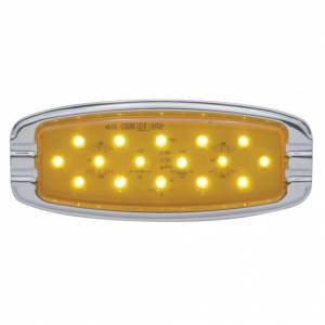 UNITED PACIFIC - UNITED PACIFIC - 39939 - LUZ RETRO DE 16 LED (LIQUIDACIÓN/MARCADOR) - MONTAJE EMPOTRADO - LED ÁMBAR/LENTE ÁMBAR - Image 1