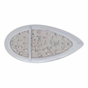 UNITED PACIFIC - 39945 - LUZ DE SEÑAL DE GIRO "LÁGRIMA" DE MONTAJE EMPOTRADO DE 39 LED - LED ÁMBAR/LENTE TRANSPARENTE