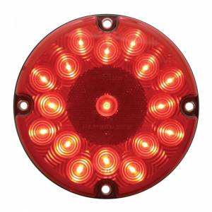 UNITED PACIFIC - 39961B - LUZ DE 17 LED DE 7" (PARADA, GIRO Y TRASERA) - LED ROJO/LENTE ROJA (A GRANEL)