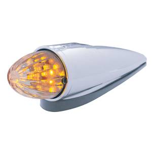 UNITED PACIFIC - 39963 - KIT DE LUZ DE CABINA ESTILO GRAKON 1000 DE SANDÍA DE 19 LED - LED ÁMBAR/LENTE TRANSPARENTE