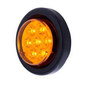 UNITED PACIFIC - 39984BAK - KIT DE LUZ REDONDA DE 7 LED DE 2" (LIQUIDACIÓN/MARCADOR) - LED ÁMBAR/LENTE ÁMBAR