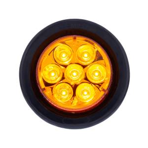 UNITED PACIFIC - UNITED PACIFIC - 39984BAK - KIT DE LUZ REDONDA DE 7 LED DE 2" (LIQUIDACIÓN/MARCADOR) - LED ÁMBAR/LENTE ÁMBAR - Image 5