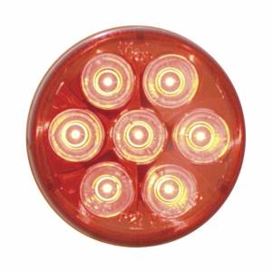 UNITED PACIFIC - 39985 - LUZ REDONDA DE 7 LED DE 2" (LIQUIDACIÓN/MARCADOR) - LED ROJO/LENTE ROJA