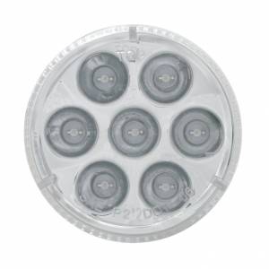 UNITED PACIFIC - 39987 - LUZ REDONDA DE 7 LED DE 2" (LIQUIDACIÓN/MARCADOR) - LED ROJO/LENTE TRANSPARENTE