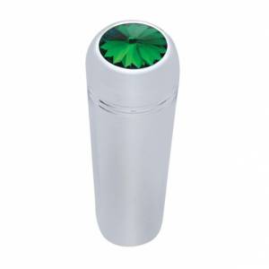 UNITED PACIFIC - 40022P - EXTENSIÓN DE INTERRUPTOR DE ALUMINIO CORTO DE 1-7/8" CON CRISTAL PARA KENWORTH - CRISTAL VERDE (PAQUETE DE 2)