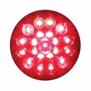 UNITED PACIFIC - UNITED PACIFIC - 39821 - LUZ REDONDA DE 4" "COMPETITION SERIES" DE 21 LED (PARADA, GIRO Y TRASERA) - LED ROJO/LENTE ROJA - Image 2