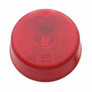 UNITED PACIFIC - UNITED PACIFIC - 39911BRK - KIT DE LUZ DE PERFIL BAJO REDONDO DE 2" DE LED ÚNICO (LIQUIDACIÓN/MARCADOR) - LED ROJO/LENTE ROJA - Image 6