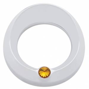 UNITED PACIFIC - 40665 - BISEL DEL MEDIDOR SIGNATURE SERIES CON VISERA Y CRISTAL PARA MEDIDOR DE VELOCIDAD/TACÓMETRO DE 3-3/4" DE DIÁMETRO - CRISTAL ÁMBAR
