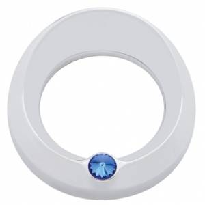 UNITED PACIFIC - 40666 - BISEL DEL MEDIDOR SIGNATURE SERIES CON VISERA Y CRISTAL PARA MEDIDOR DE VELOCIDAD/TACÓMETRO DE 3-3/4" DE DIÁMETRO - CRISTAL AZUL