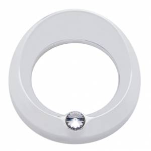 UNITED PACIFIC - 40667 - BISEL DEL MEDIDOR SIGNATURE SERIES CON VISERA Y CRISTAL PARA MEDIDOR DE VELOCIDAD/TACÓMETRO DE 3-3/4" DE DIÁMETRO - CRISTAL TRANSPARENTE