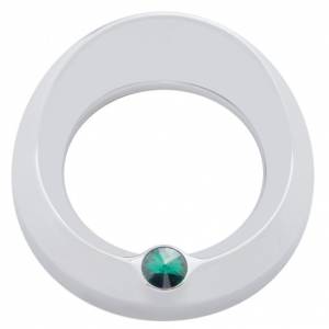 UNITED PACIFIC - 40668 - BISEL DEL MEDIDOR SIGNATURE SERIES CON VISERA Y CRISTAL PARA MEDIDOR DE VELOCIDAD/TACÓMETRO DE 3-3/4" DE DIÁMETRO - CRISTAL VERDE