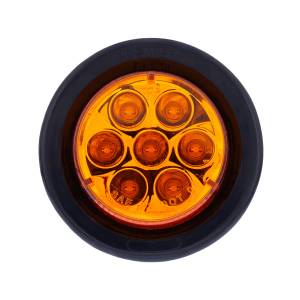 UNITED PACIFIC - UNITED PACIFIC - 39984BAK - KIT DE LUZ REDONDA DE 7 LED DE 2" (LIQUIDACIÓN/MARCADOR) - LED ÁMBAR/LENTE ÁMBAR - Image 8
