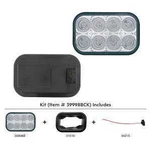 UNITED PACIFIC - UNITED PACIFIC - 39998BCK - KIT DE LUZ DE ATRÁS RECTANGULAR DE 32 LED - Image 2