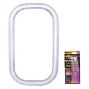 UNITED PACIFIC - 40946 - EMBELLECEDOR VENTANA VISIÓN EXTERIOR CROMADO PARA FREIGHTLINER CLASSIC (1989-2010) - INCLUYE ADHESIVO