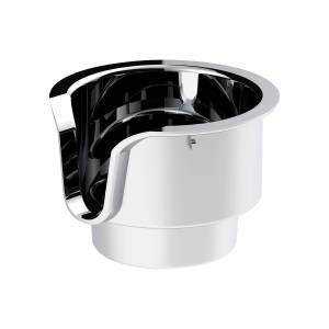 UNITED PACIFIC - 40963 - INSERTO PORTAVASOS CROMADO PARA KENWORTH W900/T800/T600 (2002-2008) & PETERBILT 379/378 (2001-2005)