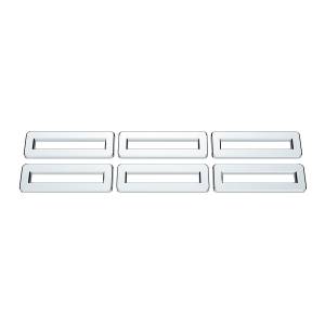 UNITED PACIFIC - 41001 - EMBELLECEDOR DE ETIQUETA INDICADORA PARA FREIGHTLINER CLASSIC/FLD (PAQUETE DE 6)