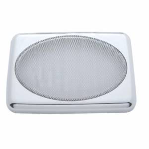 UNITED PACIFIC - UNITED PACIFIC - 40919 - TAPA DE ALTAVOZ CROMADA DE 7" X 4-7/8" PARA VARIOS MODELOS DE PETERBILT, A PRESIÓN (TARJETA DE 2) - Image 2