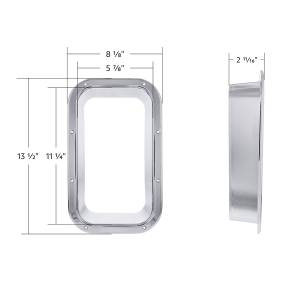 UNITED PACIFIC - UNITED PACIFIC - 40921 - MOLDE VENTANA VISIÓN INTERIOR CROMADA PARA KENWORTH W900L (1990-2005) Y T800 (1986-2005) - Image 17