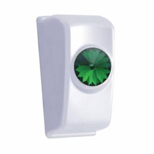 UNITED PACIFIC - 41355 - ENCHUFE BASCULANTE CROMADO CON CRISTAL VERDE PARA KENWORTH 2006+ (TARJETA DE 2)