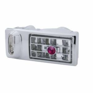UNITED PACIFIC - UNITED PACIFIC - 41512 - VENTILACIÓN DE A/C DE PLÁSTICO CROMADO CON CRISTAL DE COLOR PARA KENWORTH 2002-2005 - CRISTAL MORADO - CONDUCTOR - Image 2