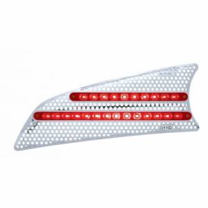 UNITED PACIFIC - 41532 - 2007+ KENWORTH T660 TOMA DE AIRE LED (CONDUCTOR) - LED ROJO/LENTE ROJA
