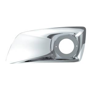 UNITED PACIFIC - 41538 - CUBIERTA DE LUZ ANTINIEBLA DE PLÁSTICO CROMADA CON APERTURA DE LUZ DE CABINA PARA KW T660 2007-2017 - CONDUCTOR