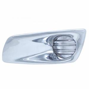 UNITED PACIFIC - 41540 - CUBIERTA DE LUZ ANTINIEBLA DE PLÁSTICO CROMADA SIN APERTURA DE LUZ PARA KENWORTH T660 2008-2017 - CONDUCTOR