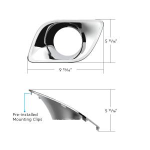 UNITED PACIFIC - UNITED PACIFIC - 41545 - BISEL DE LUZ ANTINIEBLA DE PLÁSTICO CROMADO PARA CONDUCTOR KENWORTH T680 2013-2021 - Image 16