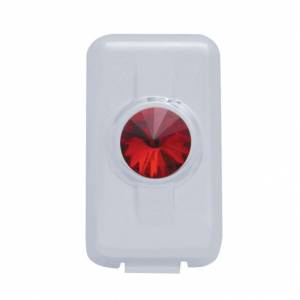 UNITED PACIFIC - 41607 - TAPA DE ENCHUFE DE INTERRUPTOR PARA VOLVO - CRISTAL ROJO (PACK DE 2)