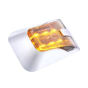 UNITED PACIFIC - UNITED PACIFIC - 41625 - BISEL DE LUZ DE MARCADOR LATERAL DE PUERTA LED CROMADO PARA VOLVO VNL 1998-2024 - Image 7