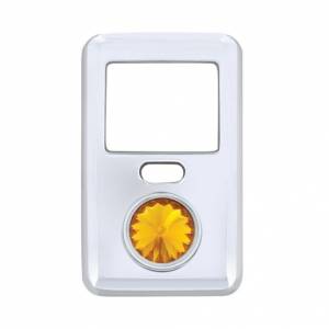 UNITED PACIFIC - 41644 - TAPA DE INTERRUPTOR DE BALANCÍN CON CRISTAL PARA VOLVO VNL 1998-2018 - ÁMBAR