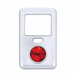 UNITED PACIFIC - 41649 - TAPA DE INTERRUPTOR DE BALANCÍN CON CRISTAL PARA VOLVO VNL 1998-2018 - ROJO