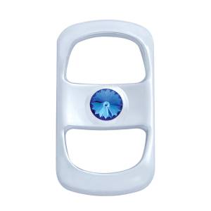 UNITED PACIFIC - 42050 - TAPA DE INTERRUPTOR DE BALANCÍN CON CRISTAL AZUL PARA FREIGHTLINER (PACK DE 3)