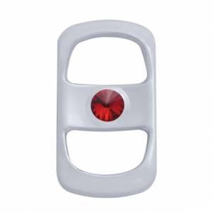UNITED PACIFIC - UNITED PACIFIC - 42054 - TAPA DE INTERRUPTOR DE BALANCÍN CON CRISTAL ROJO PARA FREIGHTLINER (PACK DE 3) - Image 2