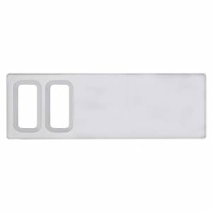 UNITED PACIFIC - UNITED PACIFIC - 42215 - TAPA DE PANEL DE INTERRUPTORES DE PLÁSTICO CROMADO PARA INTERNATIONAL - 2 ABERTURAS - Image 1