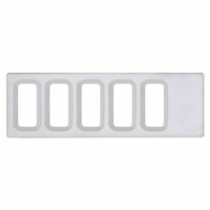 UNITED PACIFIC - UNITED PACIFIC - 42218 - TAPA DE PANEL DE INTERRUPTORES DE PLÁSTICO CROMADO PARA INTERNATIONAL - 5 ABERTURAS - Image 1