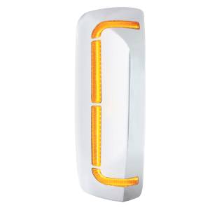UNITED PACIFIC - 42233 - TAPA DE ESPEJO CROMADA DE 59 LED CON LED SECUENCIAL PARA VOLVO VNL 2012-2024 - PASAJERO