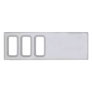UNITED PACIFIC - UNITED PACIFIC - 42216 - TAPA DE PANEL DE INTERRUPTORES DE PLÁSTICO CROMADO PARA INTERNATIONAL - 3 ABERTURAS - Image 2