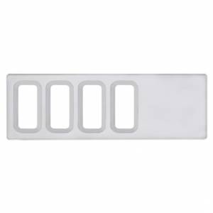 UNITED PACIFIC - UNITED PACIFIC - 42217 - TAPA DE PANEL DE INTERRUPTORES DE PLÁSTICO CROMADO PARA INTERNATIONAL - 4 ABERTURAS - Image 2