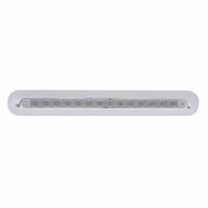 UNITED PACIFIC - 42312 - BARRA DE LUCES DE ESPEJO FREIGHTLINER DE 14 LED DE 12" - LED ÁMBAR/LENTE TRANSPARENTE
