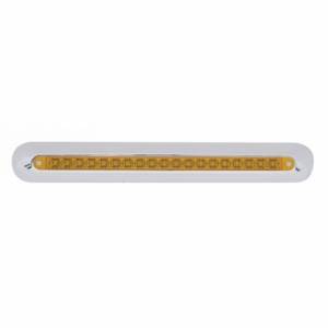 UNITED PACIFIC - 42314 - BARRA DE LUCES DE ESPEJO FREIGHTLINER 19 LED DE 12" - LED ÁMBAR/LENTE ÁMBAR