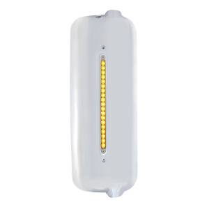 UNITED PACIFIC - 42328 - CUBIERTA DE ESPEJO CON BARRA DE LUZ REFLECTORA DE 19 LED ÁMBAR DE 12" PARA FL CENTURY ANTES DE 2005 - PASAJERO - LENTE TRANSPARENTE