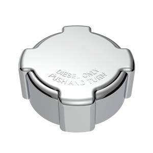UNITED PACIFIC - 42414 - TAPA DE TAPA DE COMBUSTIBLE DE PLÁSTICO CROMADA PARA FREIGHTLINER - SIN BLOQUEO