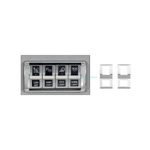UNITED PACIFIC - UNITED PACIFIC - 42425 - TAPA DE INTERRUPTOR CROMADA PARA FREIGHTLINER CASCADIA 2018-2024 (PAQUETE DE 2) - Image 8