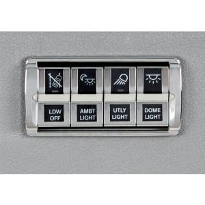 UNITED PACIFIC - UNITED PACIFIC - 42444 - EMBELLECEDOR DEL PANEL DE TABLERO CROMADO DE 4 INTERRUPTORES PARA FREIGHTLINER CASCADIA 2018-2023 - Image 6