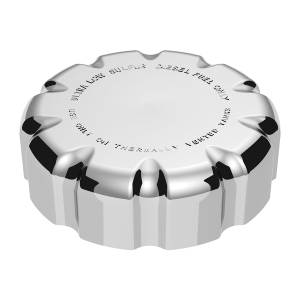 UNITED PACIFIC - 42521 - TAPA DE TAPÓN DE COMBUSTIBLE DE PLÁSTICO CROMADO PARA VOLVO - SIN BLOQUEO