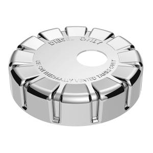 UNITED PACIFIC - 42522 - TAPA DE TAPA DE COMBUSTIBLE DE PLÁSTICO CROMADA PARA KENWORTH - BLOQUEO