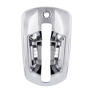 UNITED PACIFIC - 42543 - CUBIERTA DE MANIJA DE PUERTA CROMADA DE 6 LED PARA FREIGHTLINER CASCADIA 2018-2024 - PASAJERO, LED BLANCO