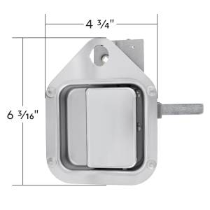UNITED PACIFIC - UNITED PACIFIC - 42604B - MANIJA DE PUERTA DE ALMACENAMIENTO EXTERIOR PARA DORMITORIO PARA KENWORTH W900/T800 (2004-2015), HIERRO LARGO - CONDUCTOR (A GRANEL) - Image 12
