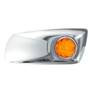 UNITED PACIFIC - UNITED PACIFIC - 42700 - CUBIERTA DE LUZ ANTINIEBLA CON LUZ DE SANDÍA DE 17 LED PARA 2007-17 KW T660 (CONDUCTOR) - LED ÁMBAR/ LENTE ÁMBAR - Image 4